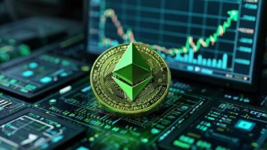 Объем транзакций Ethereum в прошлом месяце — 0 млрд